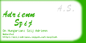 adrienn szij business card